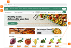 Shows the brand and style of the Fresh Grocery storefront, including header, logo, favicon, brand colors, and fonts.