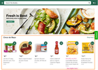 Shows a content page with a Cinco De Mayo collection carousel.
