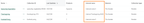 Shows the list of collections in a table with columns for Name, Collection ID, Last Updates, Products, Internal name, Banners, and Collection type. An orange box highlights the Internal name column.