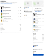 Shows an example of a delivery order in the On the way status on desktop and mobile browsers.