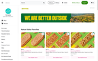Shows the Nature Valley brand landing page as part of the storefront.
