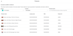 Shows a product table with six items, including their name, lookup code, RRC, and Product ID. Filters for Banner and Location are set to The Garden.