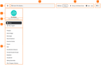 Shows the header with the account settings menu, brand logo, links, shopping experiences, major departments, search bar, shopping context, and cart.