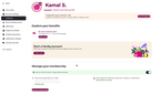 Shows the Instacart+ membership page of a customer with membership details.