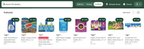 Shows the sponsored product ads carousel with the 'Featured' header text in the top left and the 'Sponsored' disclaimer text in the top right. Beside the disclaimer text are left and right arrows to browse the products.