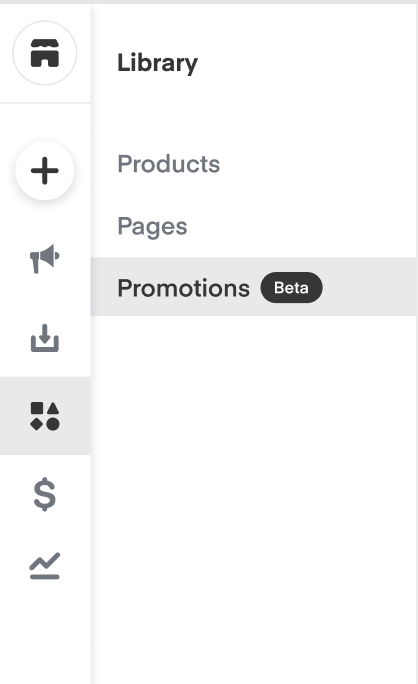 Shows promotions in navigation