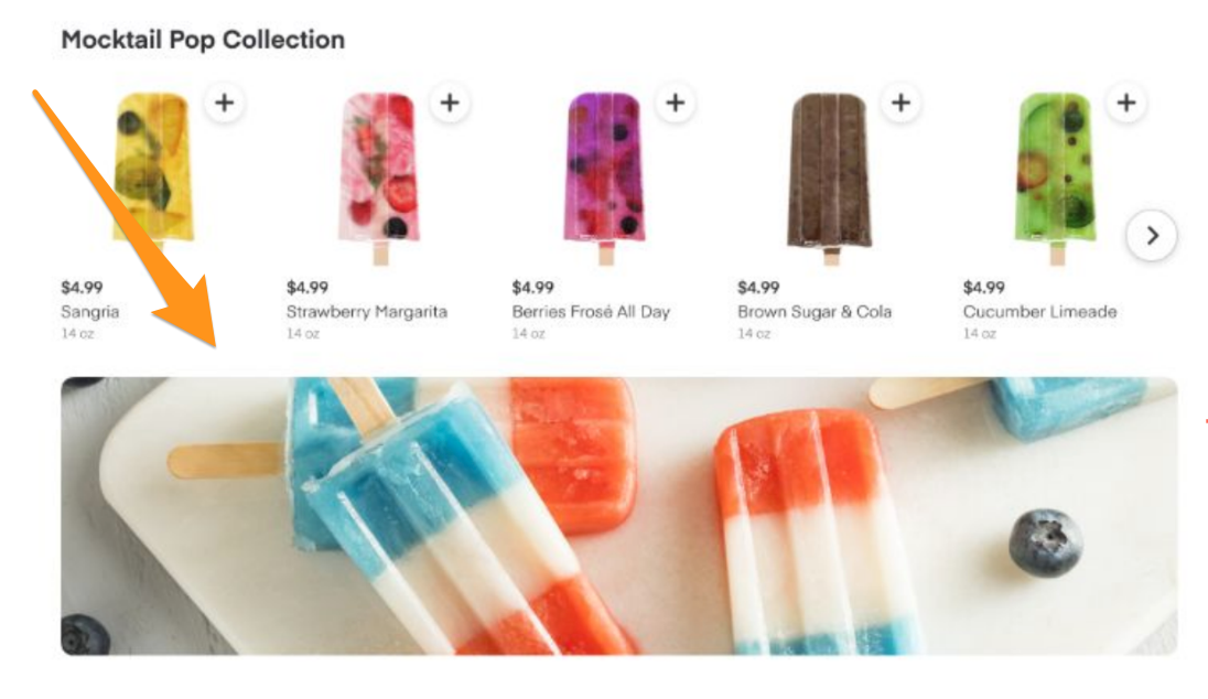 Shows an in-page banner