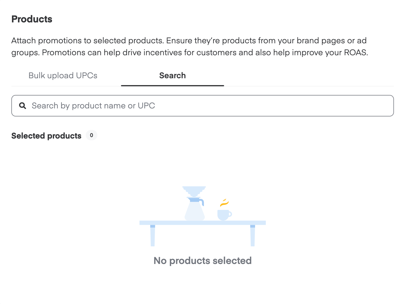 Shows products search