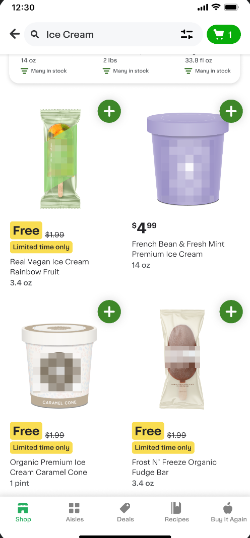 Shows how free gift promo looks to customers