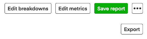 Shows save report button